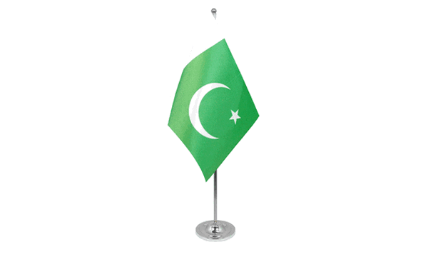 Pakistan Satin Table Flag